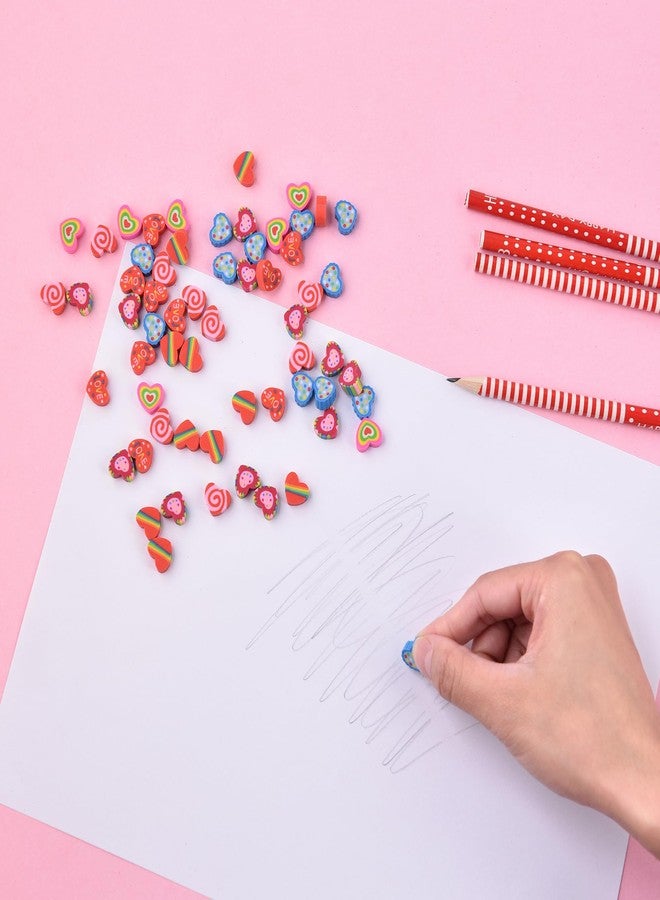 Jsehchya 400 pcs Mini Fun Cute Heart Erasers for Kids Bulk,Back to School Party Gifts Valentine's Day Gifts(Heart erasers) - Image 5